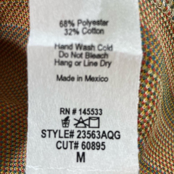 W5 Multicolor Striped Rainbow Halter Tank Button Back Textured (Size M) - Picture 9 of 12